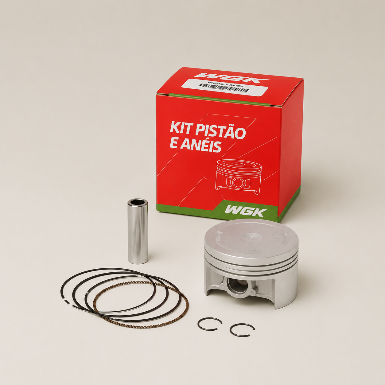 Kit Pistão e Anel Pop 110 0.25 WGK